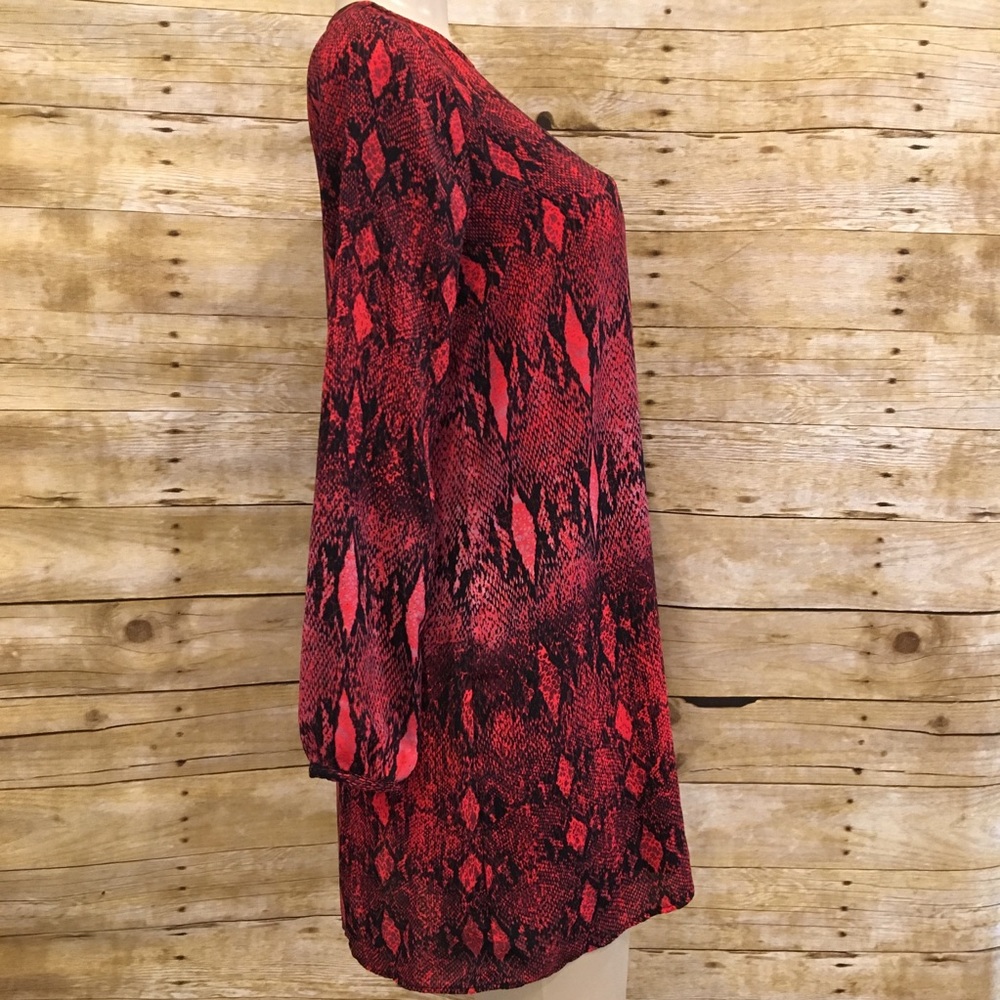 BB DAKOTA snake Print Shift Dress Small - Picture 3 of 5